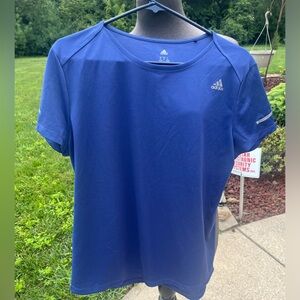 Adidas Climalite XL blue athletic ladies top